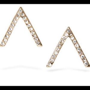 Uncommon James signature small v stud earrings.